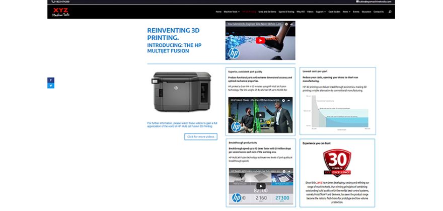 3D printing goes live at XYZ