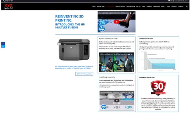 3D printing goes live at XYZ