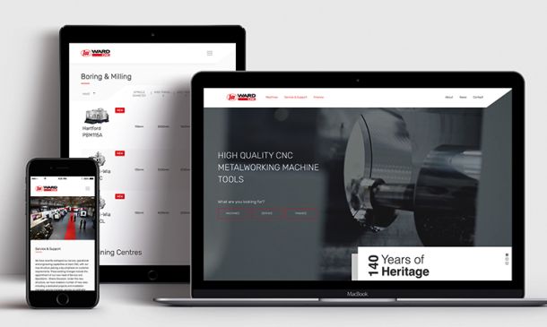 Ward CNC’s new website opens up a new world of machine tool sourcing and support
