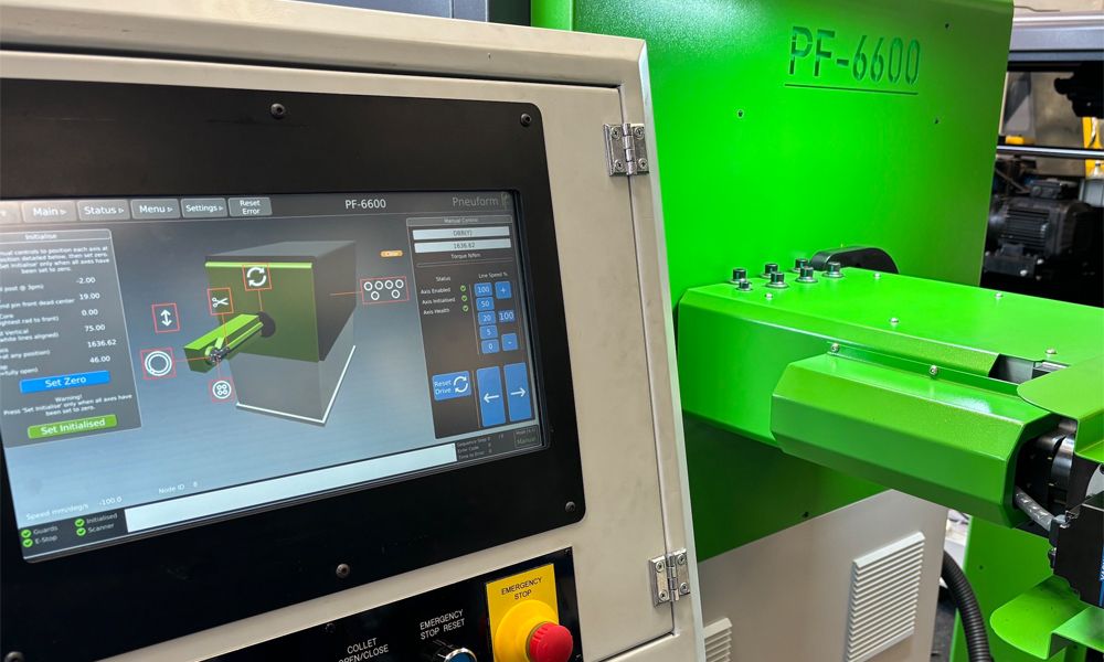 Unison introduces significant control and simulation enhancements to Pneuform wire bending machines